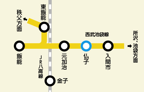 路線図:仏子駅
