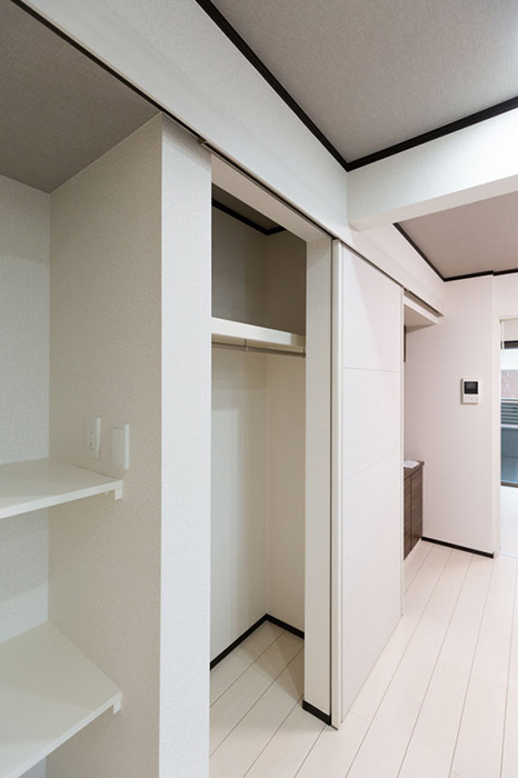 たっぷり確保された収納スペース